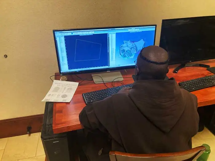 CNC Programing of a Gothic pinnacle by a Carmelite Monk
