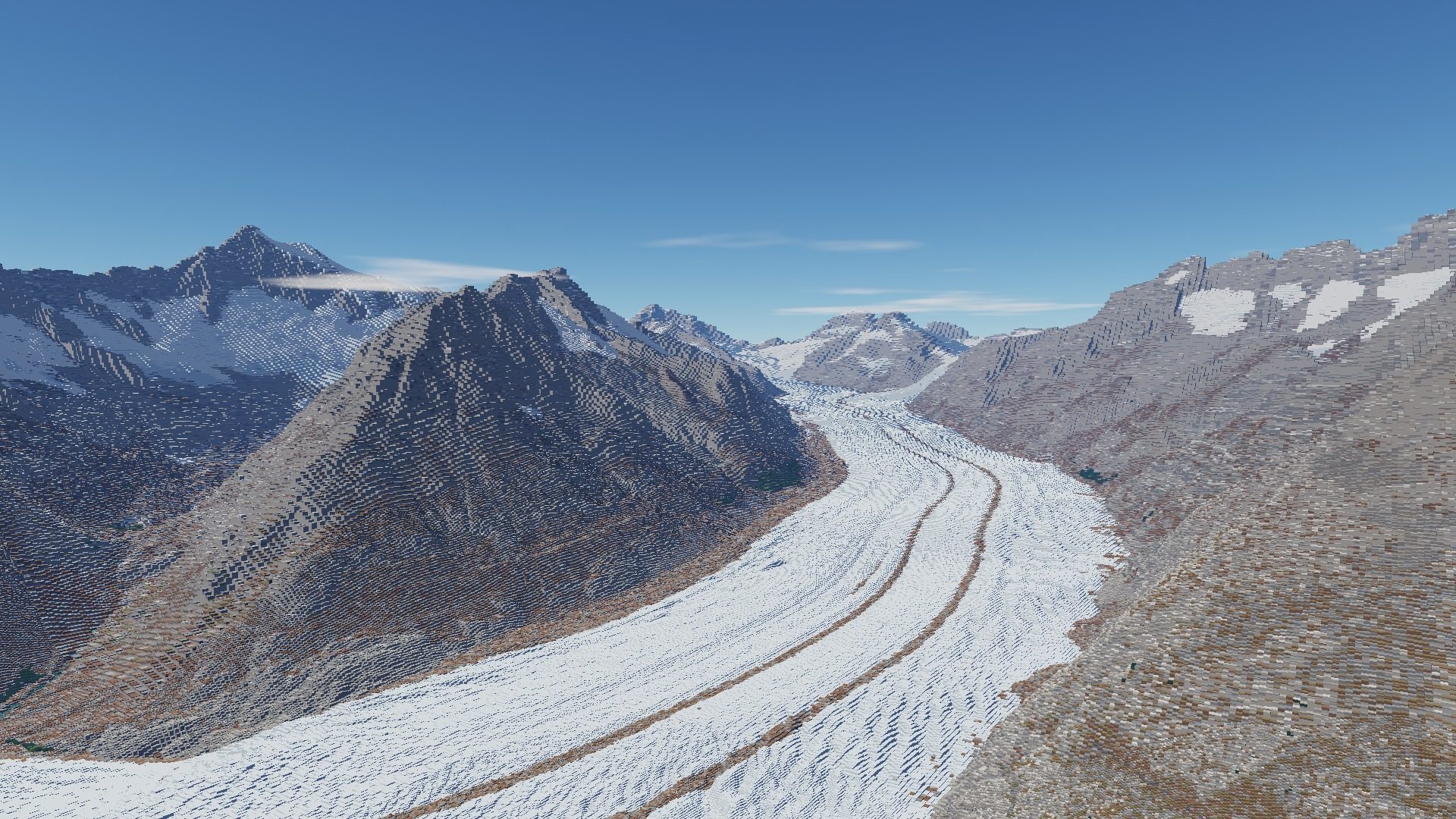 Der Grosse Aletschgletscher vom Eggishorn, mit seinen Mittel